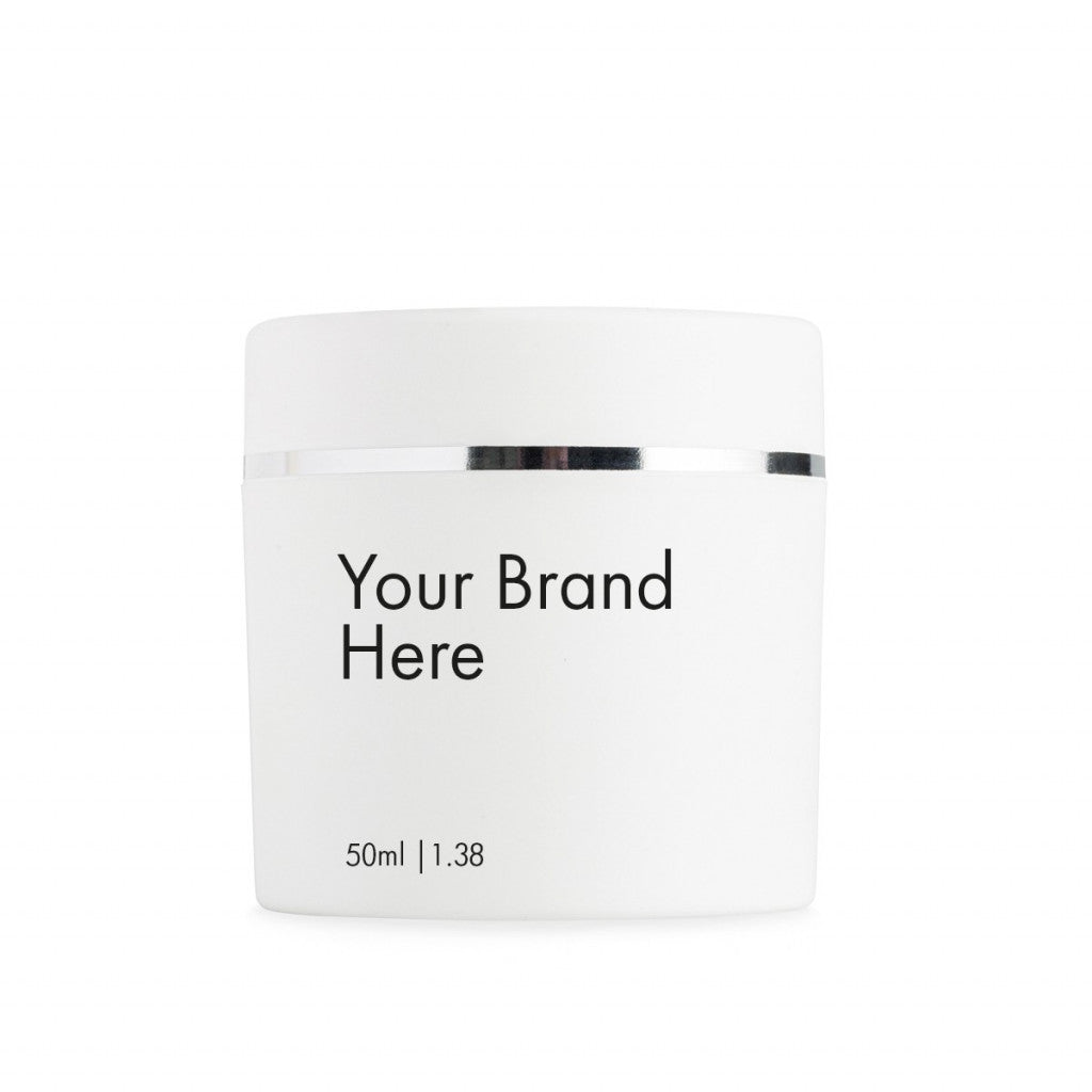 White 50ml tub for white and private label cosmetics